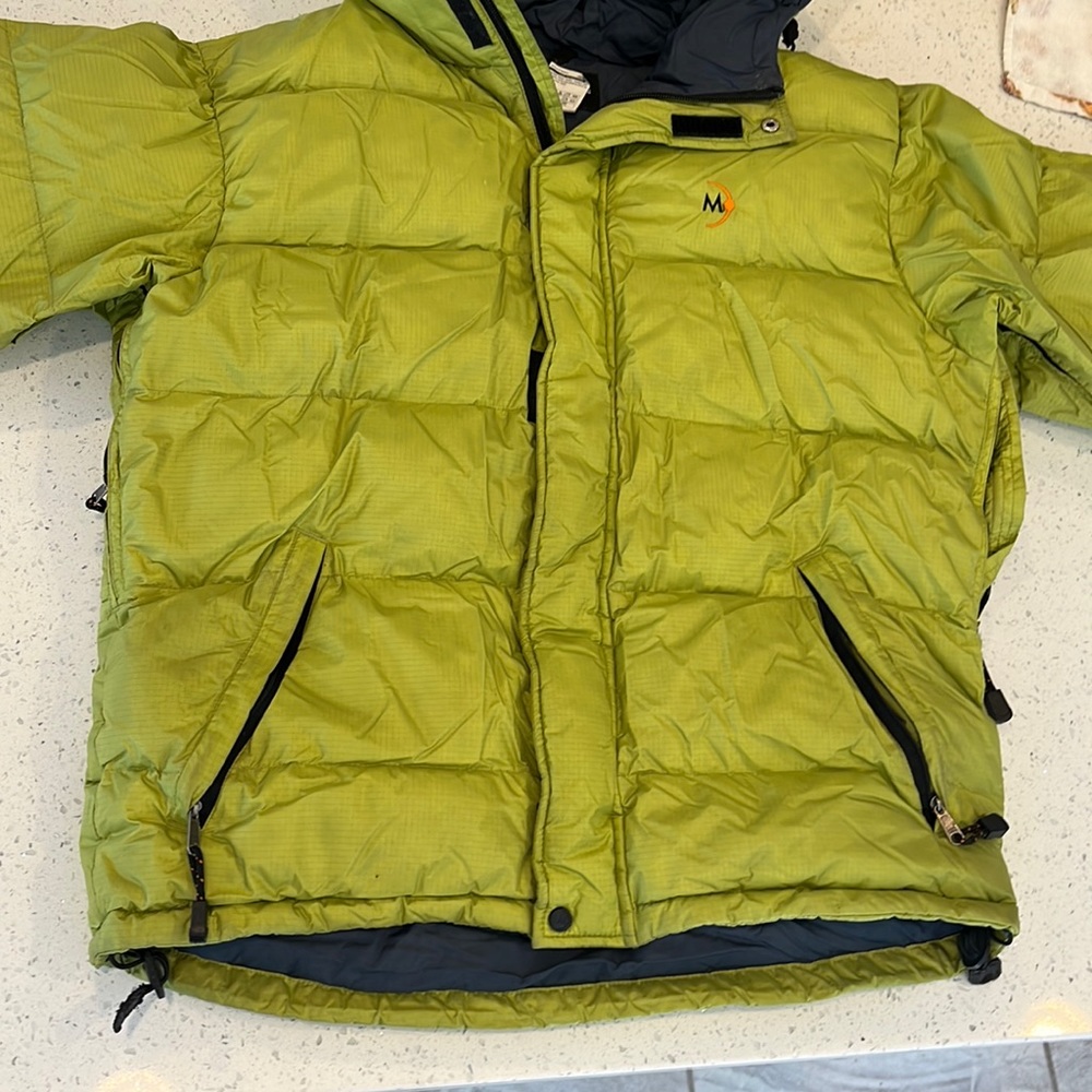 Moonstone expedition weight down jacket.